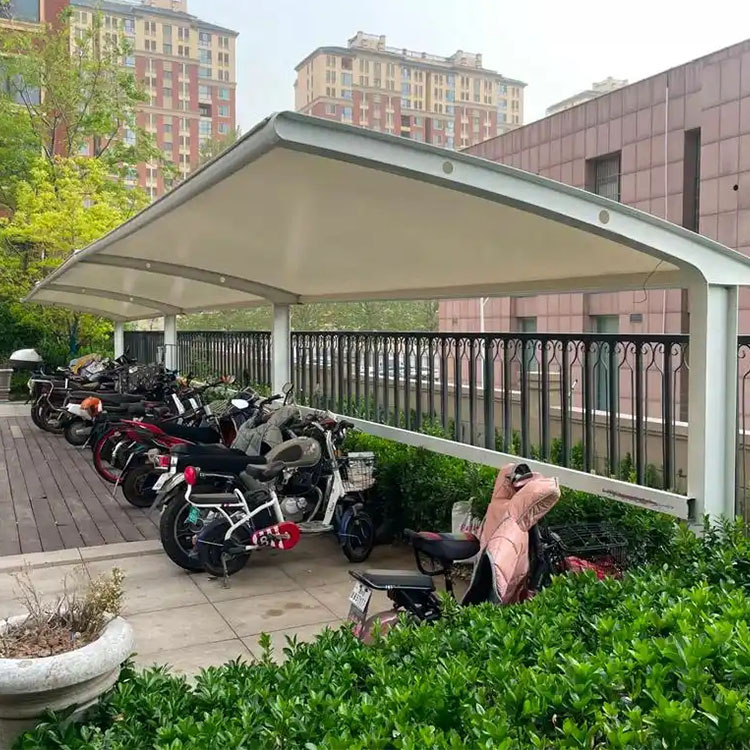 和田膜结构电动车棚